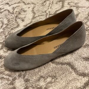 Lucky Brand Gray Flats Elegant Suede Loafers